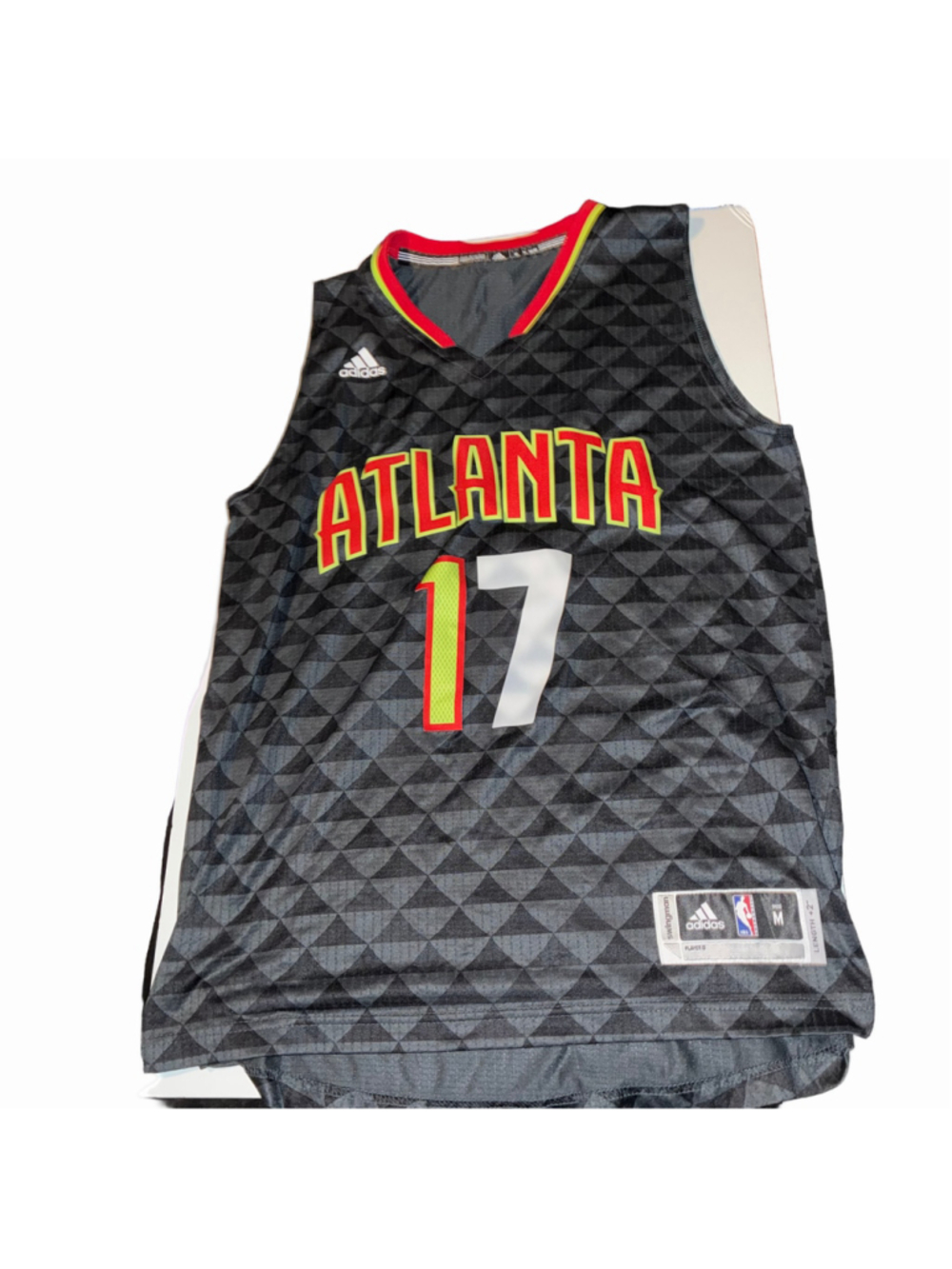 Men's Adidas Atlanta Hawks Dennis Schröder Jersey Size M Black Red